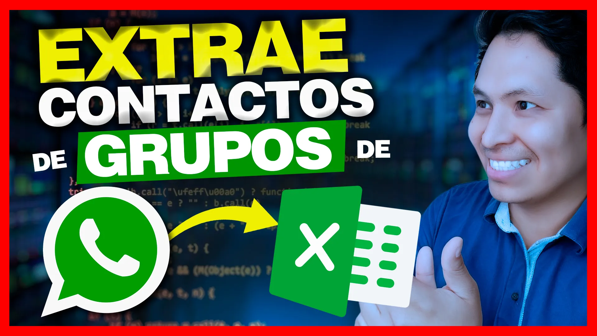 Excel para Extraer contactos de Grupos de WhatsApp GRATIS